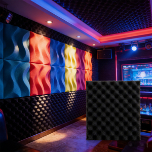 Panneaux acoustiques en mousse PU haute densité pour l'absorption du son et la réduction du bruit, pour la maison, le bureau, le KTV HJ26221-foam02 Haute densité - Product Image 3
