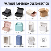 Boîte d'expédition en carton ondulé de luxe avec logo personnalisé pour l'emballage e-commerce en gros
