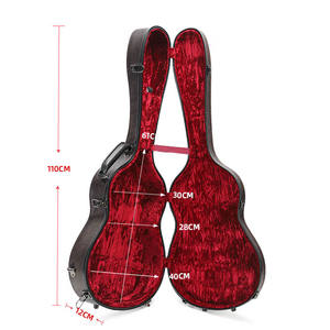 Coque <span class=keywords><strong>rigide</strong></span> solide de 39 pouces, étui de <span class=keywords><strong>guitare</strong></span> électrique basse <span class=keywords><strong>classique</strong></span> très protecteur, <span class=keywords><strong>housse</strong></span> portable en fibre de verre multiple - Product Image 4