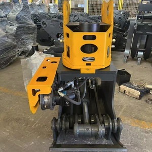 Fast Shipping China Made Excavator <b>Hydraulic</b> Accessories Rotary Claw Grab With Chainsaw Tree <b>Cutter</b> and Move - Product Image 2