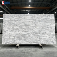 Panneau en pierre de quartz stabilisé aux UV résistant aux intempéries 15 mm pour la décoration paysagère extérieure.