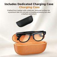 Gafas Inteligentes con IA para Oficina y Viajes, Cámara Dual de 1200P, Resistentes al Agua IPX-4, Traducción en Tiempo Real, Manos Libres, Carga Portátil