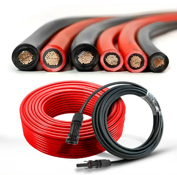 Solar Cable 4mm 6mm 16mm TUV  XLPE Tinned Copper 1500V  PV Power Battery