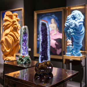 Tự Nhiên Lỗ Lớn Tinh Thể Thạch Anh Geodes Pha Lê Hang Động Lớn Đá Tím Thạch Anh Tím Cụm Cho Bán - Product Image 4