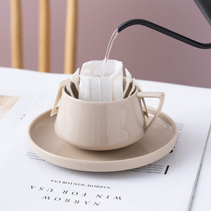 Ensemble <span class=keywords><strong>de</strong></span> tasses à café et soucoupes en céramique, 250 ml, pour le lait au thé, le petit-déjeuner, l'eau potable, style nordique, pour la maison, pour les couples, pour Noël - Product Image 4