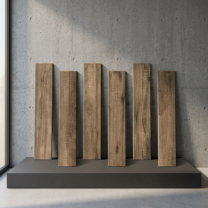 Modernas baldosas de porcelana Stackbond de 200x1200 mm con aspecto de madera mate, diseño de tiras largas de 20x120 cm - Product Image 5