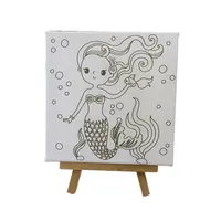 Princess Canvas Painting By Numbers, Single Color Printing