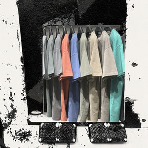 Camiseta Personalizada de Alta Calidad, 260G, Gruesa, Extragrande, con Logotipo Impreso por Transferencia de Calor, 100% Algodón, Tejido Transpirable, Estilo Urbano - Product Image 3