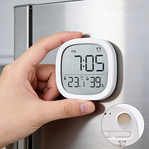 Thermo-hygromètre numérique LCD miniature pour la <span class=keywords><strong>cuisine</strong></span>, la maison, l'intérieur, avec aimant, pour mesurer la température et l'humidité - Product Image 4