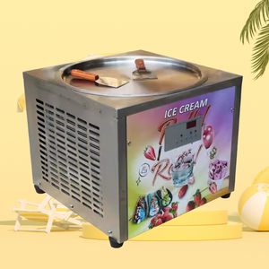 Macchina per gelato stir-fried con padella singola piatta da 45 cm per negozi di bubble tea - Product Image 2