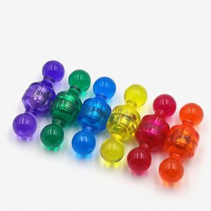 Aimants miniatures en néodyme transparents et colorés pour réfrigérateur et <span class=keywords><strong>tableau</strong></span> <span class=keywords><strong>blanc</strong></span> - Product Image 1