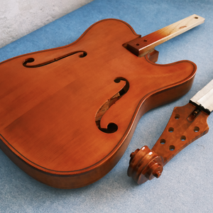 <span class=keywords><strong>Guitare</strong></span> Jazz Hollow Style Violon <span class=keywords><strong>Fender</strong></span> TELECASTER Semi-fini Artisanale Yunzhi Archtop en Érable Massif et Table en Épicéa Sculptée sur Mesure - Product Image 1