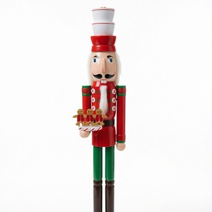Décoration de Noël Européenne Artisanat Créatif pour la Maison Nouvelle Figurine <span class=keywords><strong>Soldat</strong></span> en Noyer de 90 cm - Product Image 3