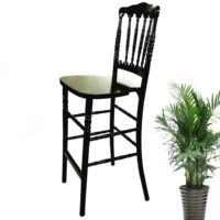 Vente en gros directe d'usine Chaise de bar Chaises de bar haut en bois massif personnalisé Chaise de tabouret de bar Chiavari