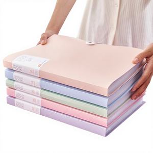 Cartella Portadocumenti Trasparente A4 Multistrato con Inserti per Conservazione di Fogli di Prova Studenteschi, Porta <span class=keywords><strong>Contratti</strong></span> a Fogli Mobili Stile Morandi - Product Image 1