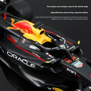 Coche de Carreras HMB Red Bull <span class=keywords><strong>F1</strong></span> RB19, Modelo de Aleación Fundida a Presión, Juguete Decorativo para Niños y Coleccionistas con Proporción <span class=keywords><strong>1</strong></span>:<span class=keywords><strong>18</strong></span> - Product Image 4