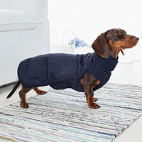 Manteau matelassé pour petits chiens, veste rembourrée pour chien avec col haut et poche, gilet chaud d'hiver pour animaux de compagnie S M L
