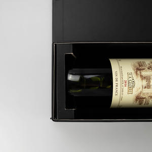 <span class=keywords><strong>Precio</strong></span> de fábrica, <span class=keywords><strong>caja</strong></span> de vino tinto plegable creativa, embalaje plegable en relieve para té, Vodka, soda, Tequila, ahorro de espacio para almacenamiento - Product Image 6