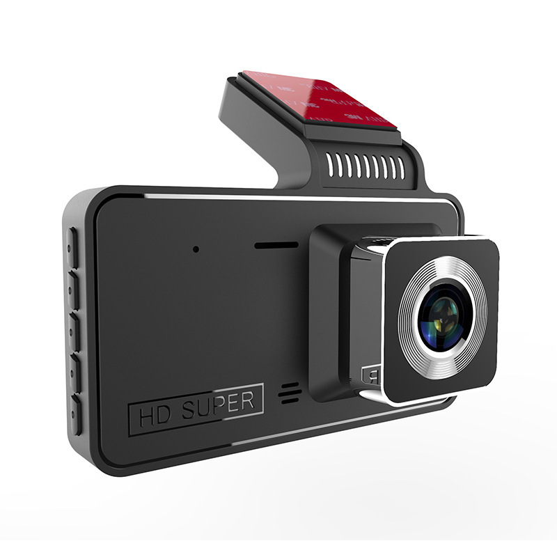 Лидер продаж, автомобильный двойной видеорегистратор, 4-дюймовый ЖК-дисплей, FHD 1080p, двойной объектив, передний и задний видеорегистратор, автомобильная камера