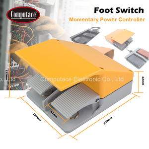 Pédale de commande double FS-502-2 10A 220V/380V AC robuste avec protection pour machine industrielle - Product Image 2
