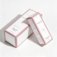 Boîte à parfum de luxe en or rose, boîte en papier cosmétique personnalisée avec logo, boîte d'emballage pour rouge à lèvres, vente en gros