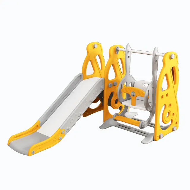 hot sale factory price children indoor playground plastic baby slide and swing