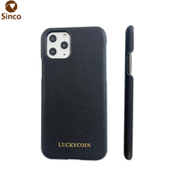 Prix usine Oil Edge sans bouton Saffiano Texture étui de téléphone portable pour iphone 11