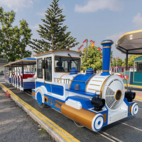 Hotfun Luna Park Funfair Rides Amusement Equipment 42 Places Train Ride Trackless Electric Train à vendre