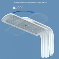 Lampe LED pour aquarium, à clipser, étanche, rotative, spectre complet, pour nano-aquascaping et aquariums de crevettes