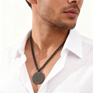 Inspire Jewelry Stainless Steel Fashion Custom Islamic Scripture <strong>Necklace</strong> 18K Plated Islam Muslim Jewelry Men for Gift - Product Image 2
