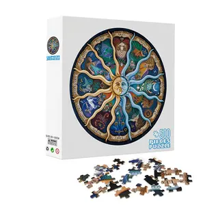 Commercio all'ingrosso Su Misura Educativi Professionale Produttore di Pannelli Duri Puzzle Gioco di Carta Colorata di Puzzle Di Puzzle