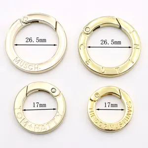 Bag Accessories Flat Metal Adjustable Clasp Open O Ring Buckle For Garment/bags