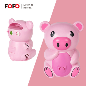 เครื่องพ่น<span class=keywords><strong>ยา</strong></span>แบบพกพาสำหรับเด็ก FOFO BC68005-PG <span class=keywords><strong>ดี</strong></span>ไซน์น่ารักรูปหมู ระดับ Class II ใช้กับคอมเพรสเซอร์ทางการแพทย์ สำหรับบรรเทาอาการหอบหืดในเด็ก ใช้ได้ทั้งที่บ้านและระหว่างเดินทาง - Product Image 1