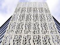 Paneles de aluminio en relieve de diseño moderno, sistema de fachada tallada para decoración arquitectónica Interior Exterior para revestimiento de Centros Comerciales