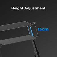 Support de volant de course en métal amélioré, pliable, cadre en X, pédales réglables, compatible PXN/Thrustmaster/Logitech G29 G27 G920 G923 T300RS