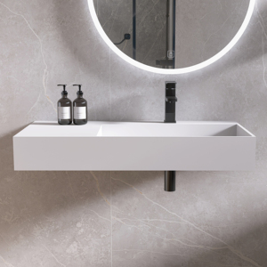 Lavabo de Lujo para Baño, Lavamanos de Pared Personalizado, Lavabo Moderno Blanco, Proveedor Comercial - Product Image 5