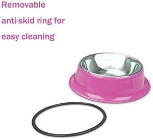 Venta al por Mayor de Tazones Portátiles Multicolores Antideslizantes de Acero Inoxidable para Perros, Redondos, de 200 ml, con Dispensador Automático de Agua para Perros Pequeños y Grandes - Product Image 6