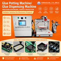 Máquina de dosificación automática de alta precisión, mini, de 3 ejes, de sobremesa, de 2 partes, para resina epoxi AB, pegamento de PU, silicona, para electrónica.