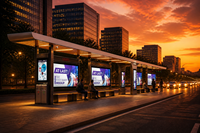 Abri de bus intelligent en acier galvanisé, personnalisé, solaire ou électrique, prix usine