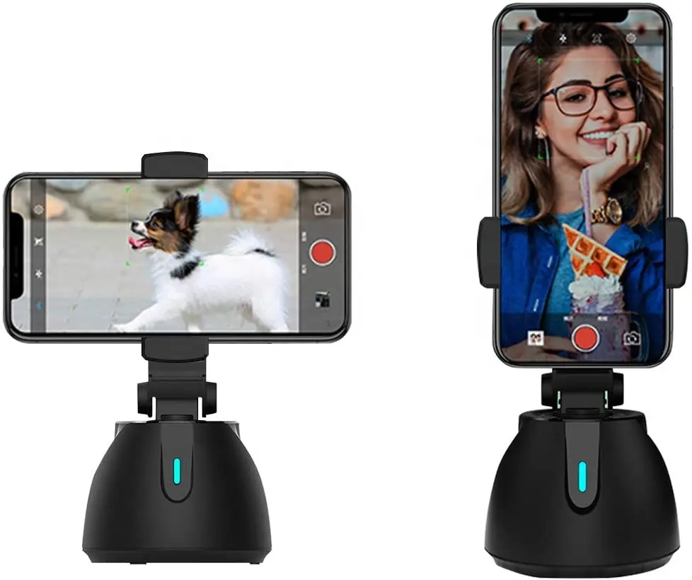 Bastão de selfie inteligente e portátil, mais novo tripé com rotação de 2021 °, suporte para câmera de rastreamento, para vlogs, tiro inteligente, 360