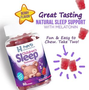 Gummies de sommeil bio véganes à marque privée OEM/ODM pour enfants, sans sucre, pour un sommeil profond et réparateur, avec mélatonine - Product Image 6