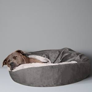 Cama para Perro al por Mayor con Manta Integrada, Tipo Donut Redonda, Acogedora y Calmante - Product Image 1