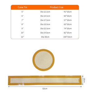 Forro de Silicona para Molde Desmontable de 9 Pulgadas, Evita que el Pastel se Puedra Adherir al Fondo y a los Lados, Tapete de Silicona para Hornear para Molde de Pastel de Queso - Product Image 3