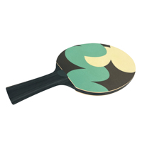 Raquette de tennis de table de haute qualité pour le divertissement sportif, raquette de ping-pong imprimée, bon prix
