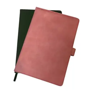Raster Klasgenoot Aanpasbare Notebook Kraftpapier Harde Kaft Pu Lederen Notebook Voor School