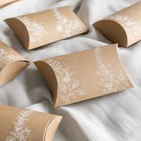 Elegant Small Pillow Paper Box for Jewelry Accessory Party Favor Gift Packaging Custom Printed Kraft Pillow Shaped Paper Box