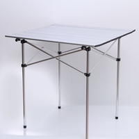 Table de pique-nique en aluminium pliable et réglable, ensemble de chaise et de Table de plage de Camping en plein air avec Table