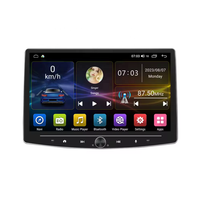 Radio mobil 10 inci 1DIN, pemutar DVD Radio mobil Stereo nirkabel TFT rotasi 360 derajat navigasi GPS 2.5D elektronik otomatis