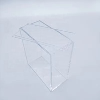 Boîte de rangement personnalisée en acrylique transparent de haute qualité boîte cadeau vitrine avec couvercle