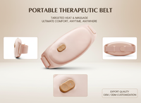 Tragbarer Taillengürtel zur Schmerzlinderung mit Wärme und Vibration, USB-Aufladbar, APP-Zeitsteuerung für Frauen